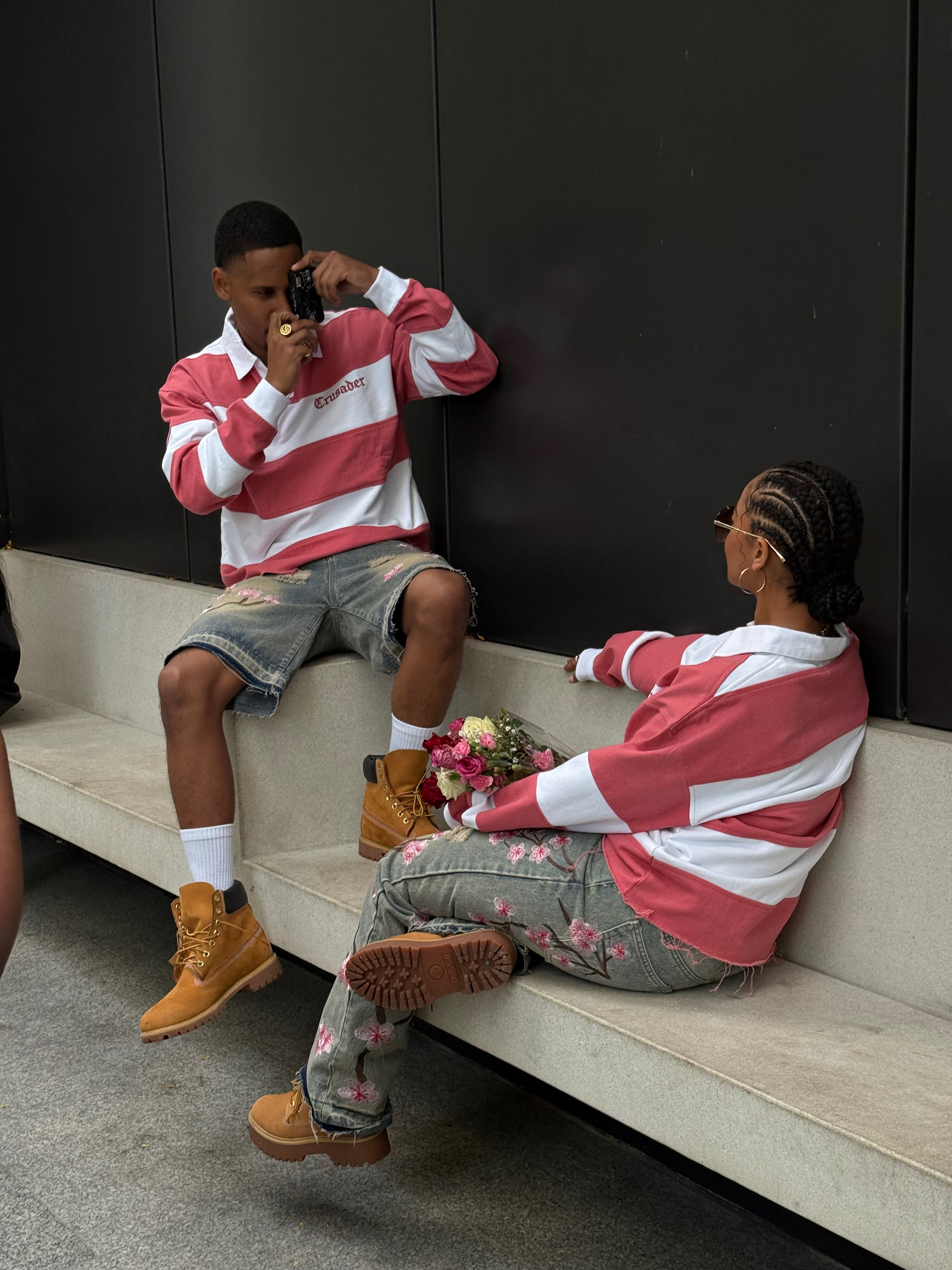 Pink Crusader Rugby Top