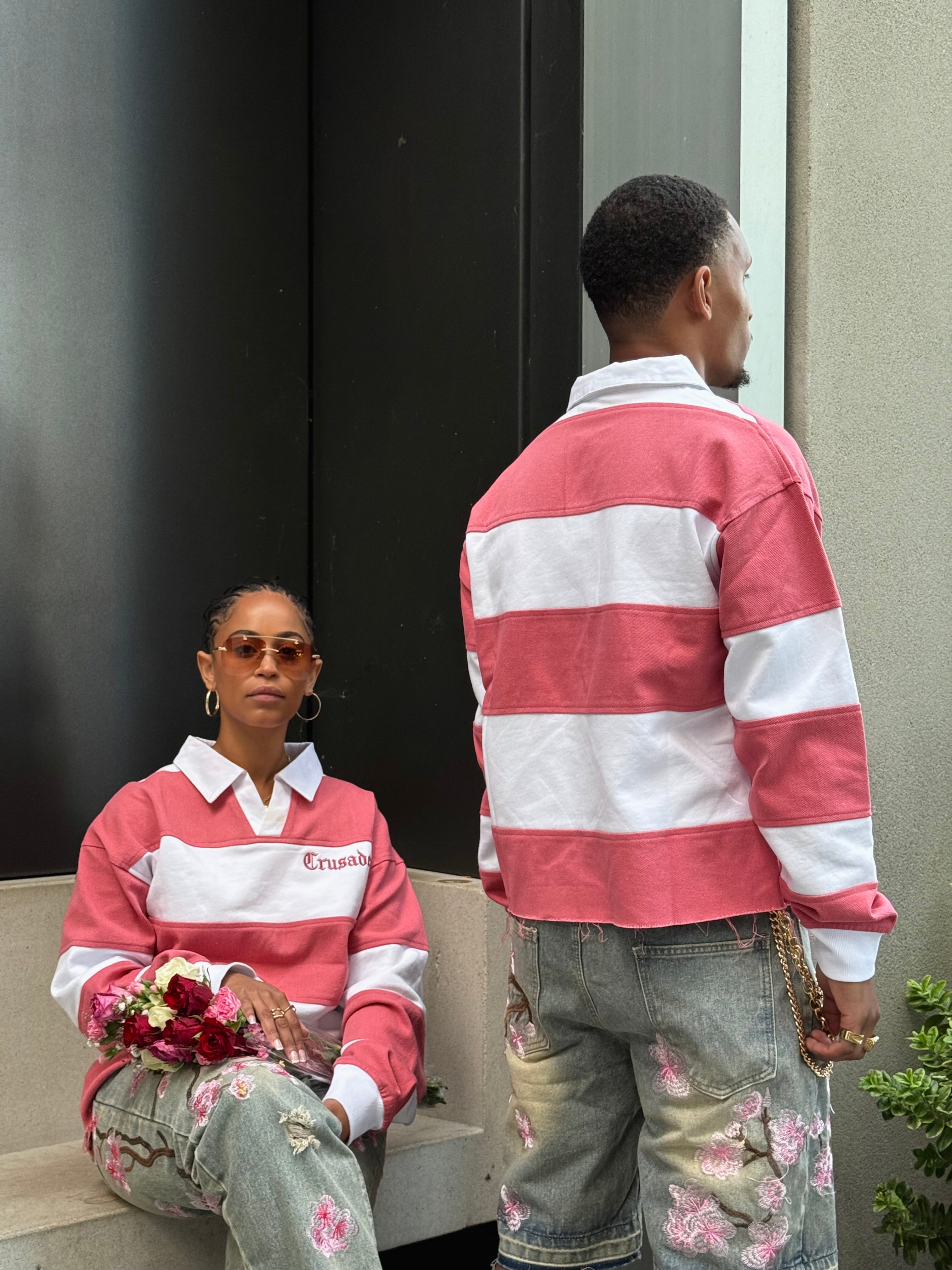 Pink Crusader Rugby Top