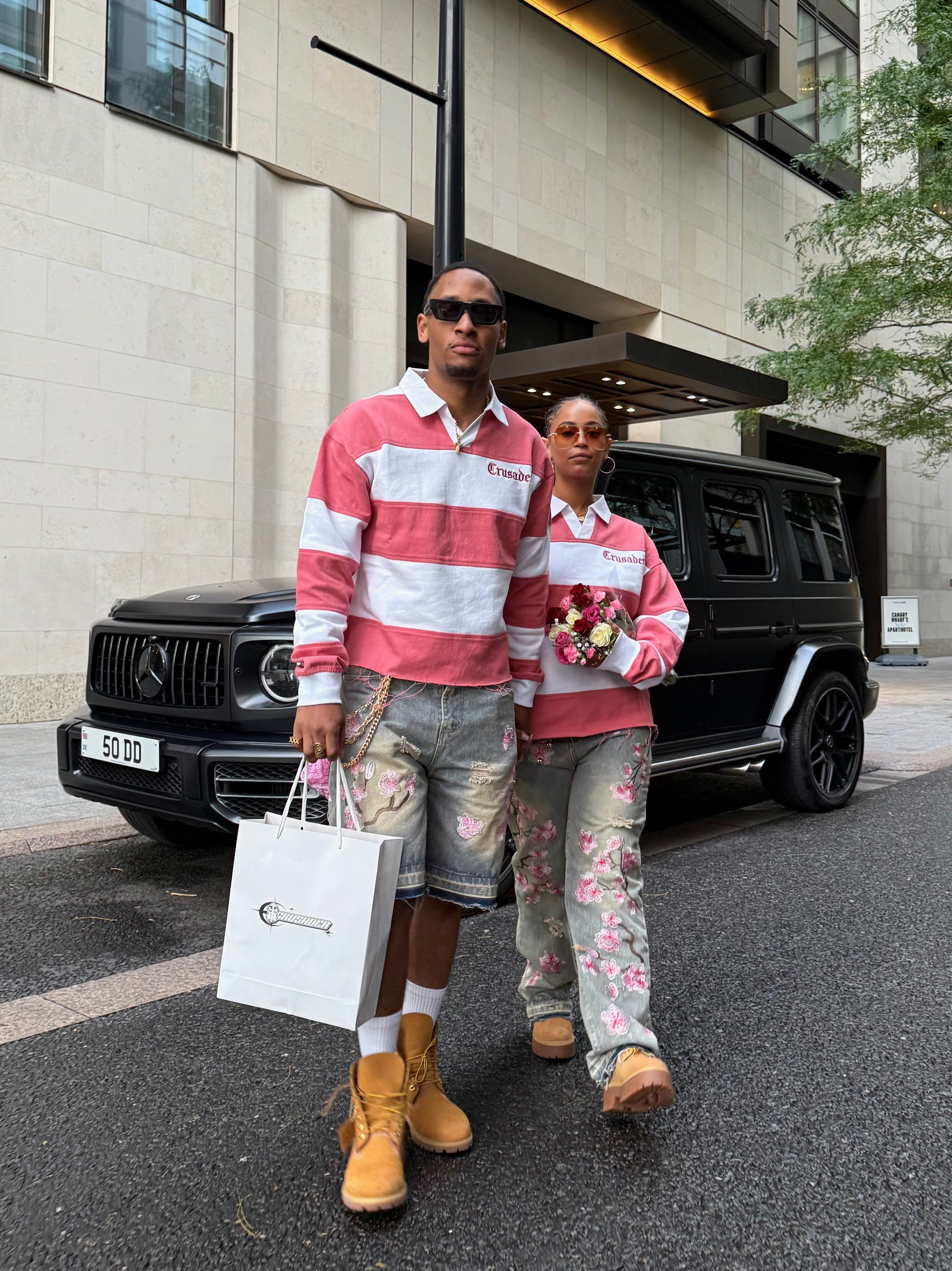 Pink Crusader Rugby Top