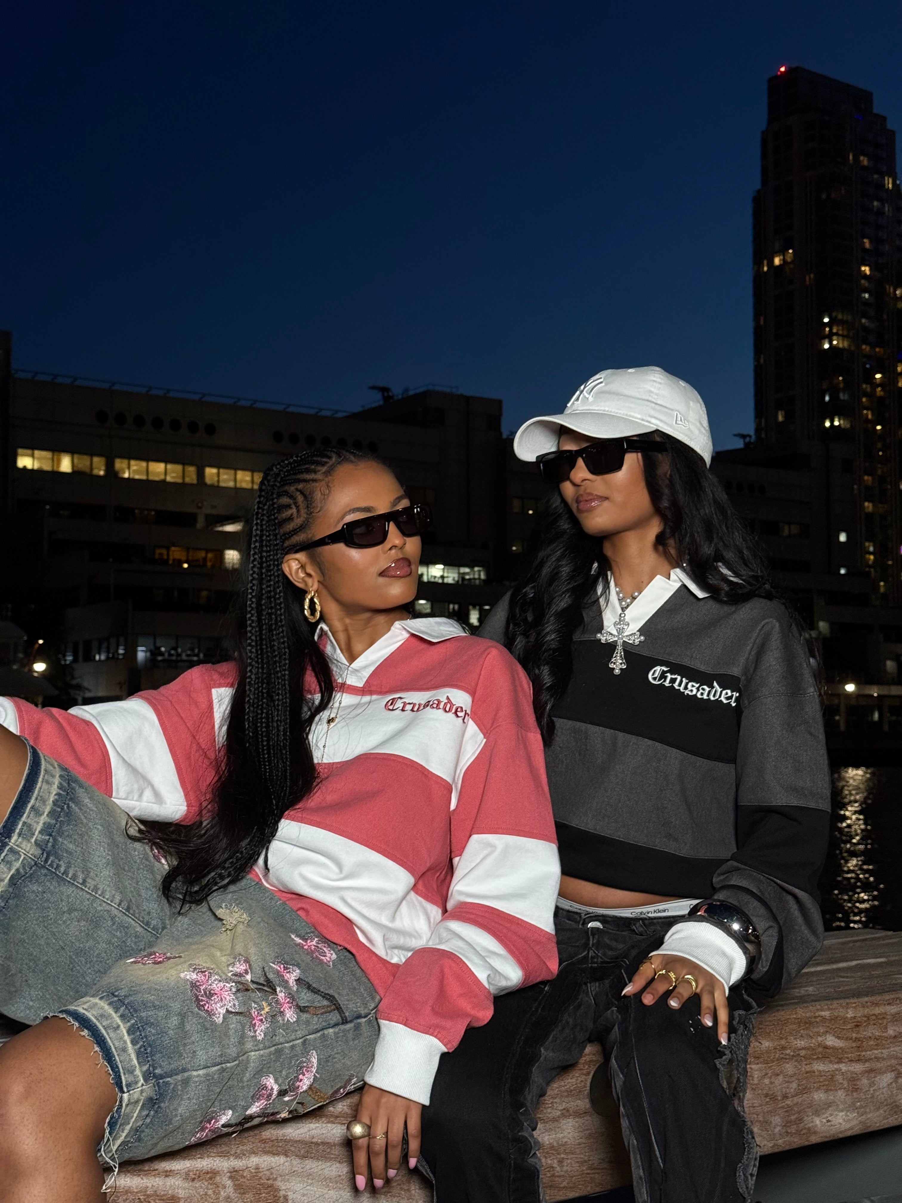 Pink Crusader Rugby Top